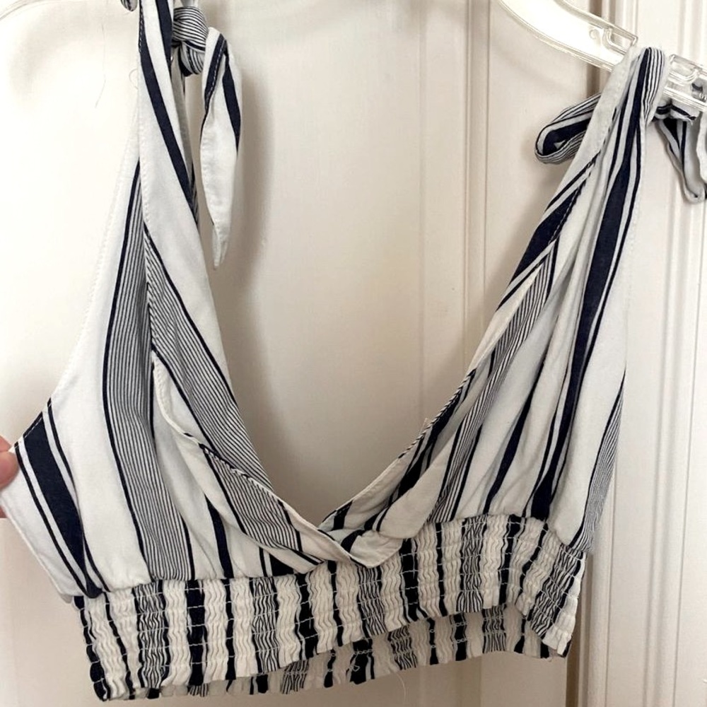 Boho Beachy Tie Striped Top